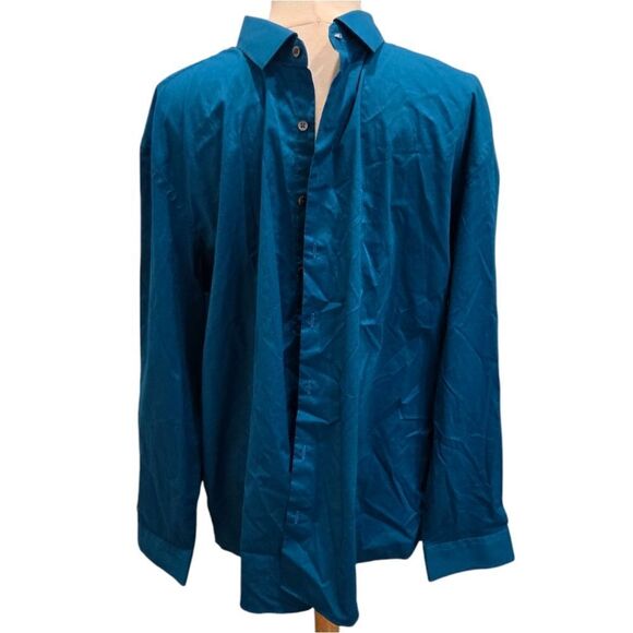 J. Ferrar stretch long sleeve button up shirt sz 2xl - Picture 1 of 6
